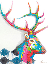 Hirsch 90 x 120 cm / 2015-CO435